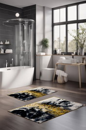 Mijölnir Juego de alfombrillas de baño CT-5049 de 2 piezas Multicolor